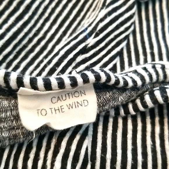 Caution To The Wind Striped Tie Front  Dress - Picture 6 of 6